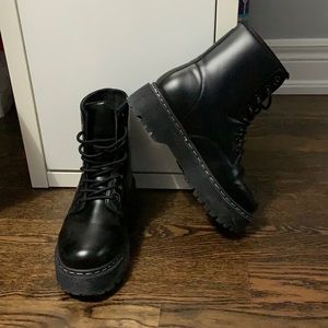 platform military boots
